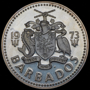 5 долларов 1973 "Фонтан" (Барбадос)