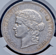 5 франков 1889 (Швейцария) (в слабе) B