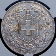 5 франков 1889 (Швейцария) (в слабе) B