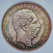 5 марок 1902 (Саксония) (в слабе)