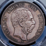 5 марок 1902 "Смерть Альберта Саксонского" (Саксония) (в слабе)