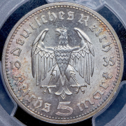 5 марок 1935 (Германия) (в слабе) А