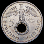 5 марок 1939 (Германия) А