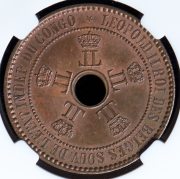 5 сантимов 1887 (Бельгийское Конго) (в слабе)