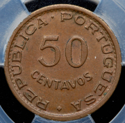 50 сентаво 1957 (Португальский Мозамбик) (в слабе)