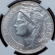 500 лир 1986 "Чемпионат мира по футболу в Мексике" (Сан-Марино) (в слабе)