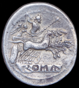 Дидрахма-квадригат. Рим республика