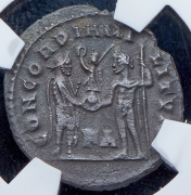 Двойной денарий. Галерий. Рим империя