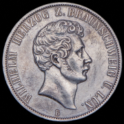 Двойной талер 1856 "25-летие правления Вильгельма" (Брауншвейг-Вольфенбюттель) B