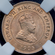 Фартинг 1905 (Ямайка) (в слабе)