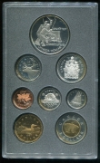 Комплект из 8 монет 1997 "25 лет советско-канадской хоккейной серии" (Канада) (в п/у)
