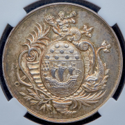 Медаль "Кассы взаимопомощи жителей г. Лорьяна" 1834 (Франция) (в слабе)