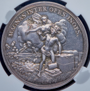 Медаль "В память о Губертусбургском мире и окончании Семилетней войны" 1764 (Нидерланды) (в слабе)