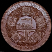 Медаль "Выставка немецких промышленных товаров в Берлине" 1844 (Германия)