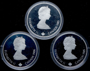 Набор из 10 монет "Олимпийские игры в Калгари в 1988 году" (Канада) (в п/у)