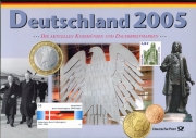 Набор из 10-ти монет 2005 (ФРГ) (в п/у)