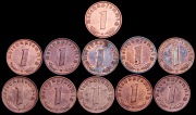 Набор из 11 пфеннигов 1937-1940 (Германия)
