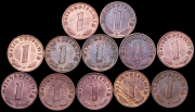 Набор из 12 пфеннигов 1938-1939 (Германия)