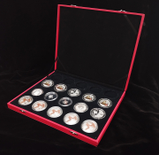 Набор из 15 сер. медалей и жетонов (в п/у)