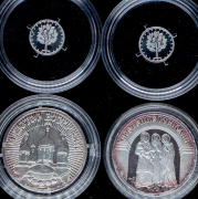 Набор из 15 сер  медалей и жетонов (в п/у)