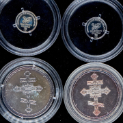 Набор из 15 сер  медалей и жетонов (в п/у)