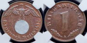 Набор из 2 монет 1 пфенниг (Германия)