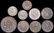 Набор из 9 сер. монет (Германия)