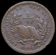 1/4 реала 1828 (Мексика)