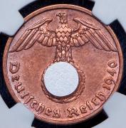 1 пфеннинг 1940 (Германия) (в слабе)