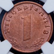 1 пфеннинг 1940 (Германия) (в слабе)