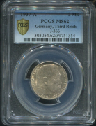 2 марки 1937 (Германия) (в слабе)