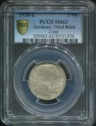 2 марки 1938 (Германия) (в слабе)