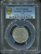 2 марки 1938 (Германия) (в слабе)