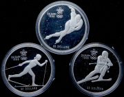 Набор из 10 монет "Олимпийские игры в Калгари в 1988 году" (Канада) (в п/у)