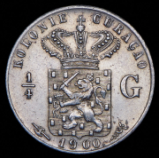 1/4 гульдена 1900 (Кюрасао)