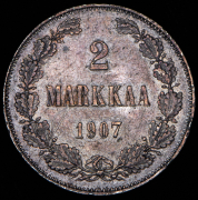 2 марки 1907 (Финляндия) L