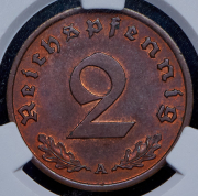 2 пфеннига 1939 (Германия) (в слабе) A