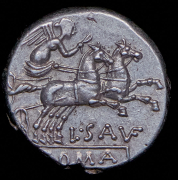 Денарий. Луций Сауфей. Рим республика