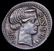 Денарий. Луций Скрибоний Либо. Рим республика