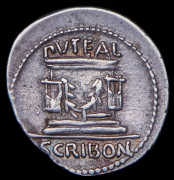 Денарий. Луций Скрибоний Либо. Рим республика