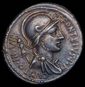 Денарий. Публий Фонтей Капитон. Рим республика