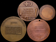 Набор из 4 медалей "История медицины" (страны мира)