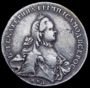 Рубль 1762 ММД-ТI-ДМ