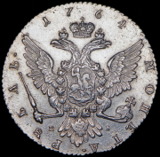 Рубль 1764 ММД-ТI-ЕI