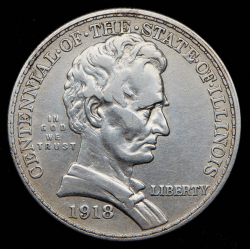 1/2 доллара 1918 "100 лет штату Иллинойс" (США)