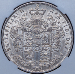 1/2 кроны 1829 (Великобритания) (в слабе)