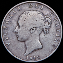 1/2 кроны 1849 (Великобритания)