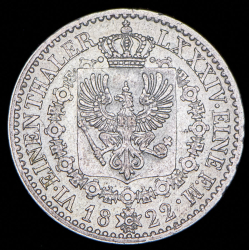 1/6 талера 1822 (Пруссия) А