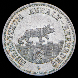 1/6 талера 1856 (Ангальт-Бернбург) А