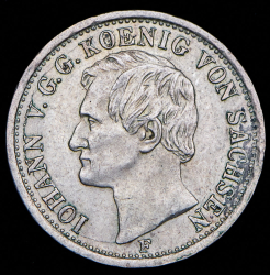 1/6 талера 1856 (Саксония) F